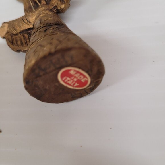 Gold Angels Hanging Instruments Lot 6 Italy Vintage 3 are 3'' & 3 are 3.75'' - Picture 9 of 14